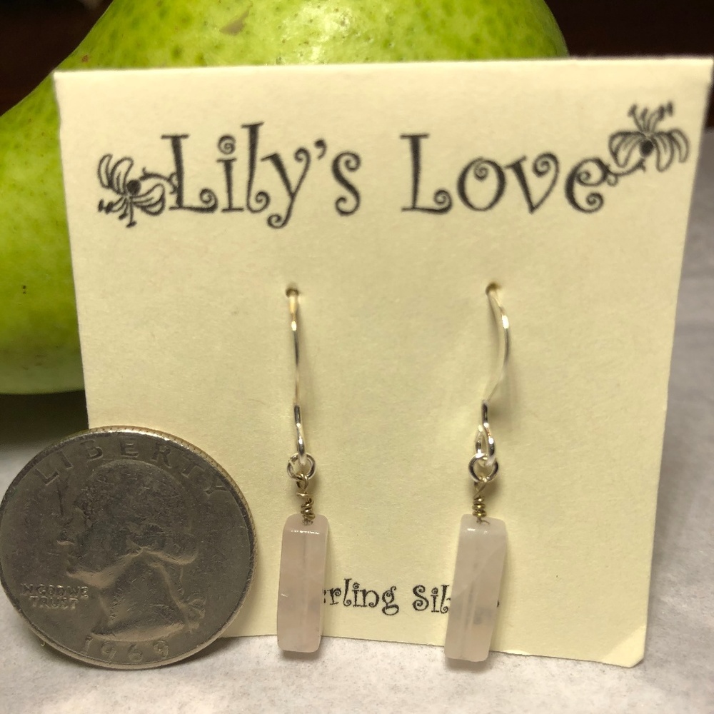 COPY - Rose Quartz Earrings